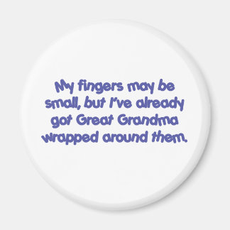 Aimant Grand grand-mère&apos ; s enveloppés (bleu)