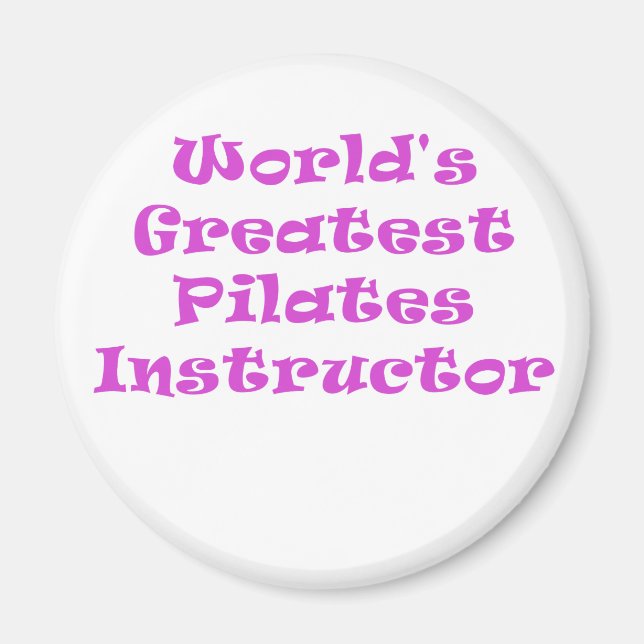 Aimant Grand instructeur Pilates Mondes (Devant)