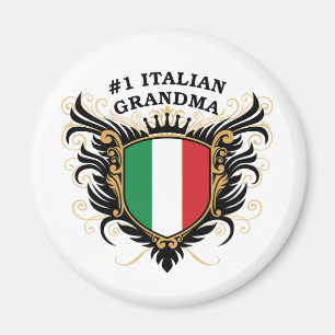 Aimant Grand-maman italienne du numéro un