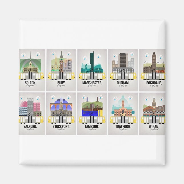 Aimant Grand Manchester (Devant)