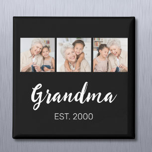 Aimant Grand-mère a établi le script moderne 3 Photo Noir