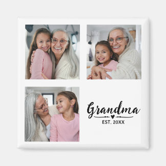 Aimant Grand-mère a fondé 3 Photo Fête des grands-parents