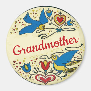 Aimant Grand-mère, ajoutez modifier le texte,