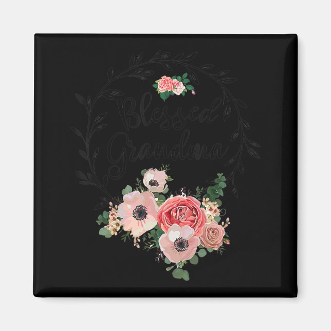 Aimant Grand-Mère Bénie Pour Les Femmes Grand-Mère À Déco (Devant)