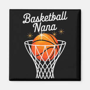 Aimant Grand-mère de basket-ball nana panier de basket-ba