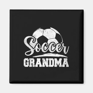 Aimant Grand-mère de football Joueuse de football Jour de