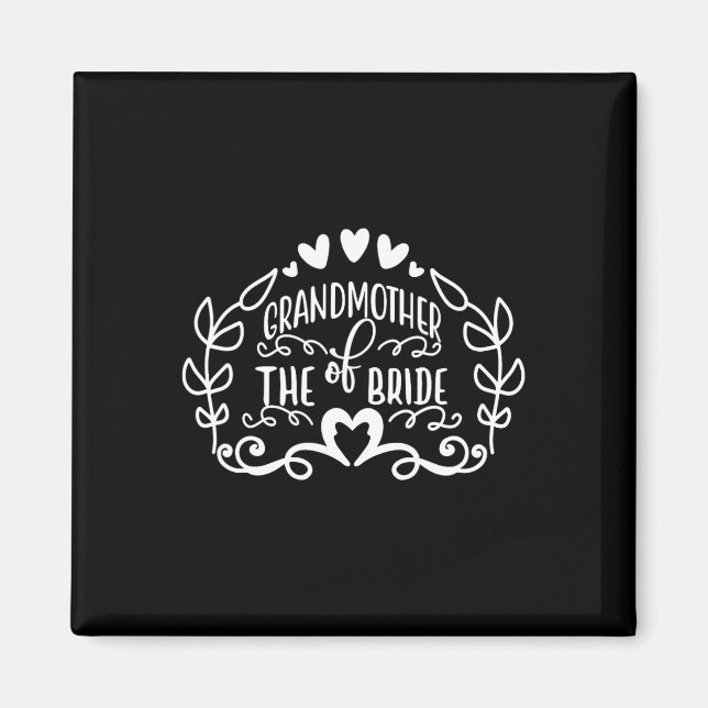 Aimant Grand-Mère De La Mariée Tee - shirt Mariage Annive (Devant)