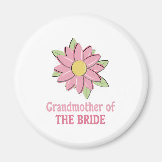 Aimant Grand-mère de mariée rose
