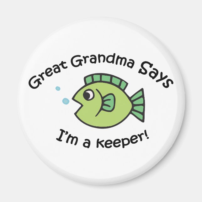 Aimant Grand-mère dit I&apos ; m a Keeper (Devant)