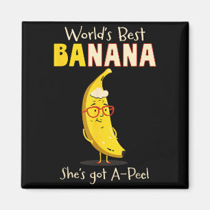 Aimant Grand-mère drôle Pun Nana Banana du monde