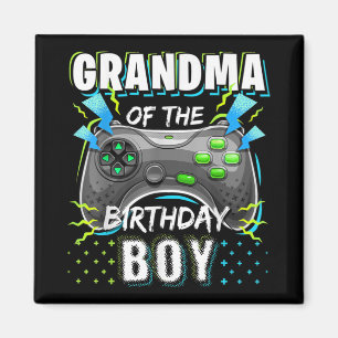 Aimant Grand-mère du Birthday Boy Matching Video Game