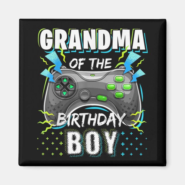 Aimant Grand-mère du Birthday Boy Matching Video Game (Devant)