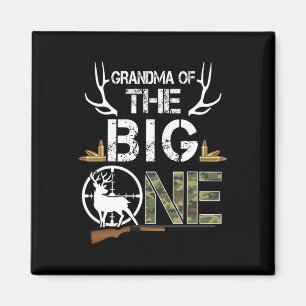 Aimant Grand-Mère Du Gros Anniversaire Boy Deer Hunter Ca