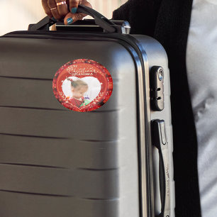 Aimant Grand-mère photo de Noël ROUGE