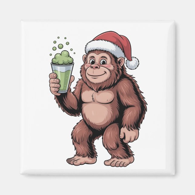Aimant Grand Noël Sasquatch Amateur de Matcha  (Devant)