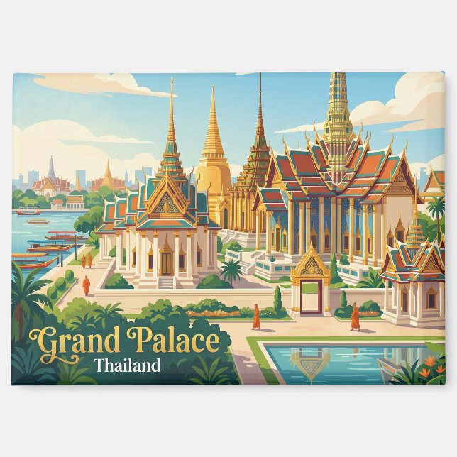 Aimant Grand Palais Thaïlande (Recto)