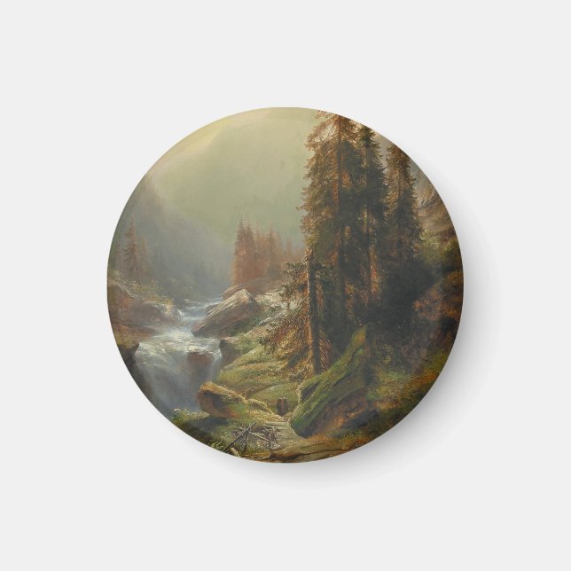 Aimant Grand Paysage de montagne – Albert Zimmermann (Devant)