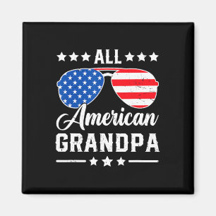 Aimant Grand-père américain 4 juillet patriotique Usa Mat