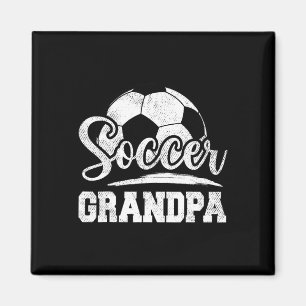 Aimant Grand-père de football joueur de football Jour de