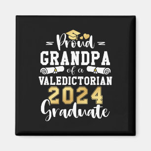 Aimant Grand-Père D'Un Valedictorian Cl 2024 Graduation