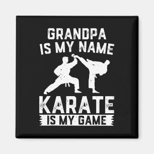 Aimant Grand-Père Est Mon Nom Karate Est Mon Jeu - Karate