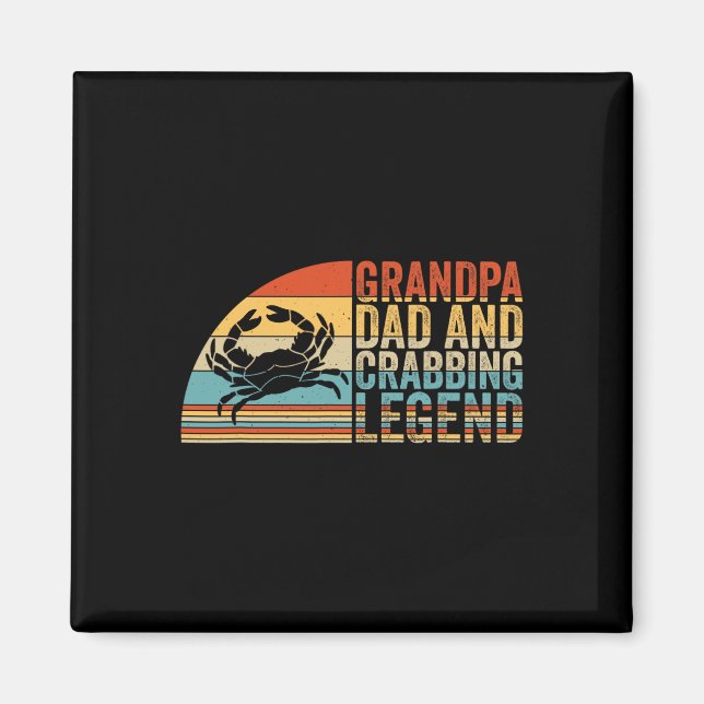 Aimant Grand-Père Et Légende Du Crabbing (Devant)