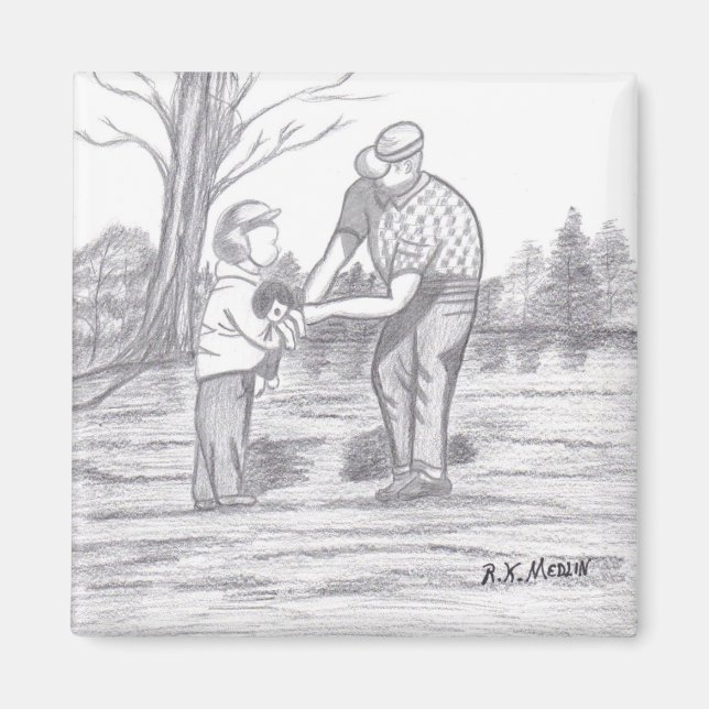 Aimant Grand-Père Et Moi (Devant)