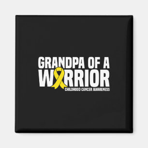 Aimant Grand-père masculin d'un Ruban guerrier Cancer de 