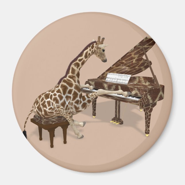 Aimant Grand piano de Talented Giraffe (Devant)