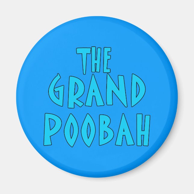 Aimant Grand Poobah Blue Font Products (Devant)