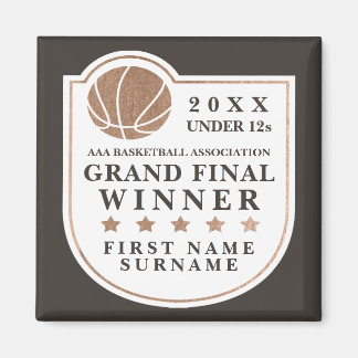 Aimant Grand Prix de la Finale du Basketball local Trophé