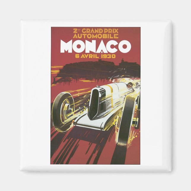 Aimant Grand Prix Monaco Avril 1930 (Devant)