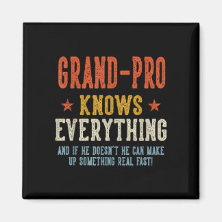 Aimant Grand-pro sait tout fête des pères rétro