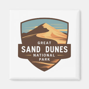 Aimant Grand Sand Dunes National Park Badge de voyage