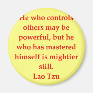 Aimant grande citation de Tzu du Laotien