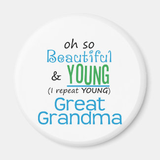 Aimant Grande grand-mère belle et jeune