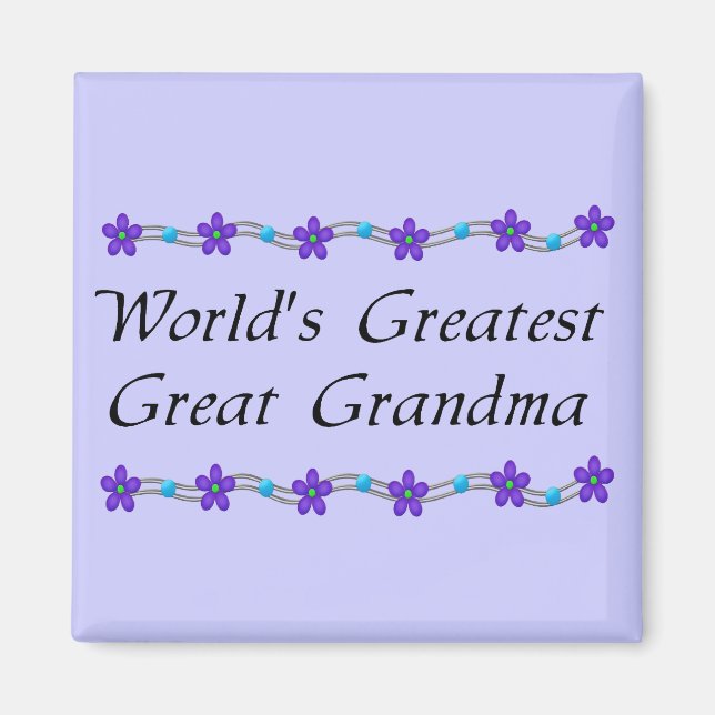 Aimant Grande grand-mère du monde (Devant)