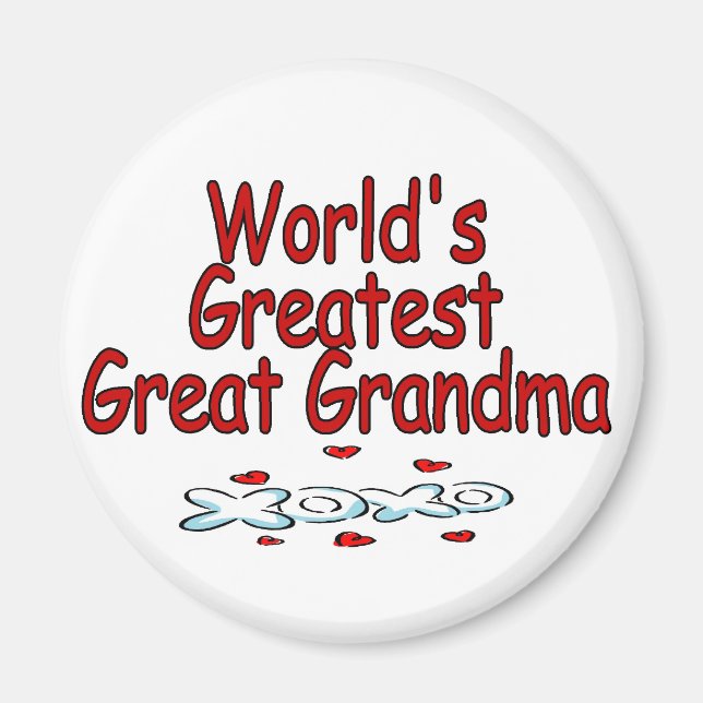 Aimant Grande grand-mère du monde (Devant)