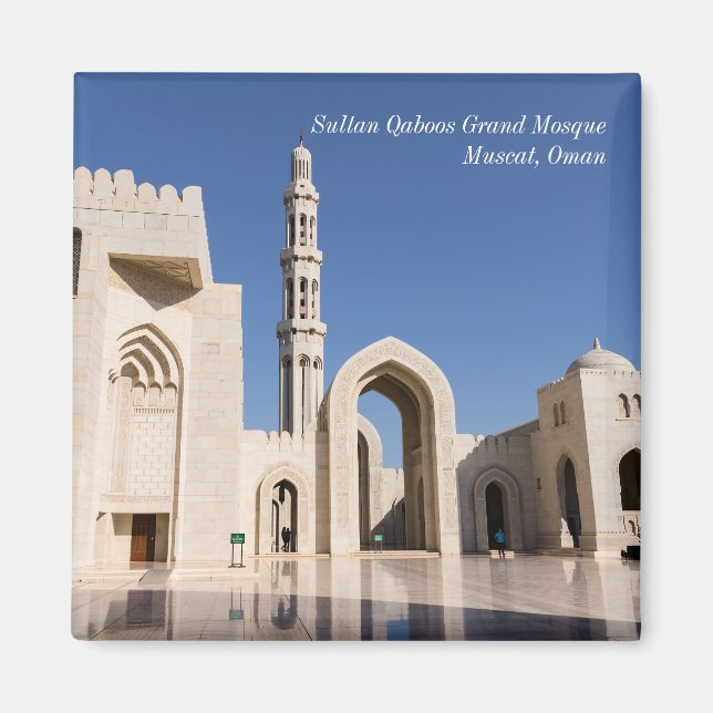 Aimant Grande Mosquée du Sultan Qaboos à Mascate, Oman (Devant)