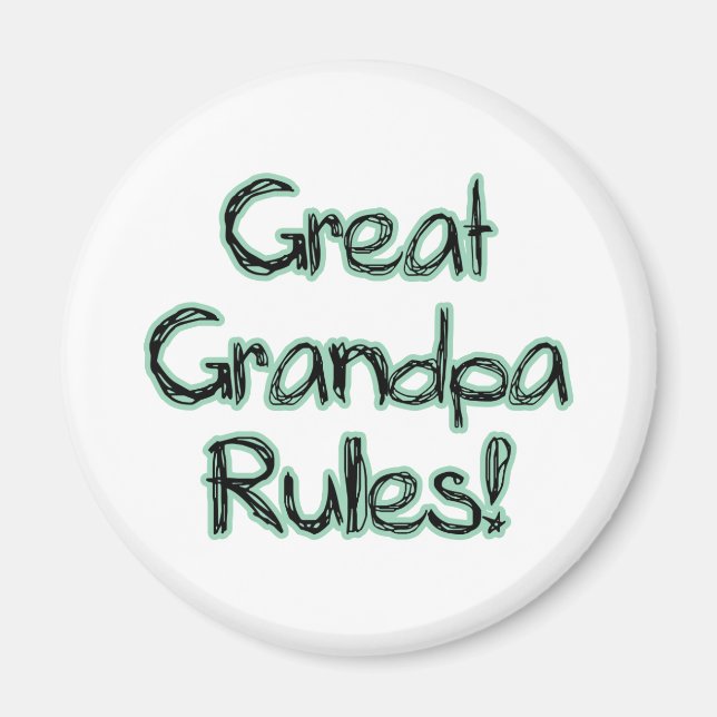 Aimant Grande règle de grand-père (Devant)