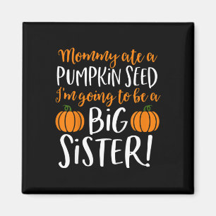 Aimant Grande sœur enfants annonce de grossesse d'automne