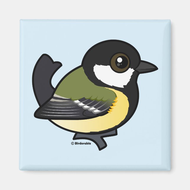 Aimant Grande Tit Birdorable (Devant)