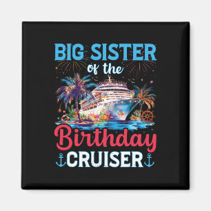 Aimant Grandes Soeurs De L'Anniversaire Cruiser Funny Cru
