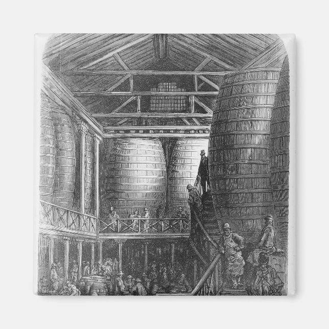 Aimant Grandes tonneaux dans une brasserie (Devant)