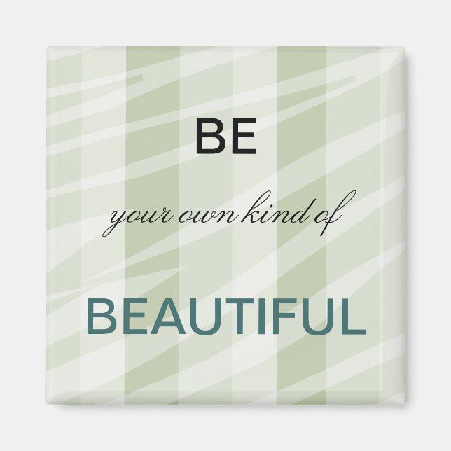 Aimant Grandes zèbres blanches à la menthe (Devant)