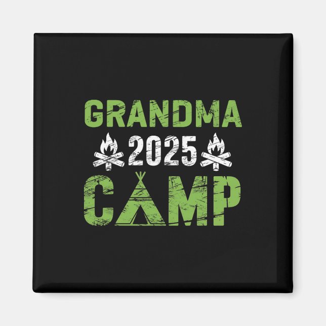 Aimant Grandma Camp 2025 Family Vacation Summer Camping C (Devant)