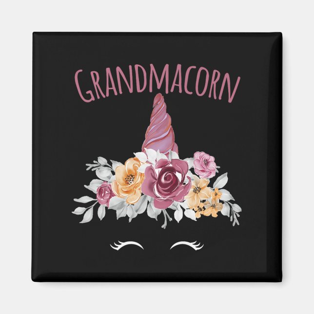 Aimant Grandmacorn Unicorn Grandma Premium  (Devant)