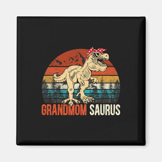 Aimant Grandmomsaurus T Rex Dinosaure Grand-mère Saurus M (Devant)
