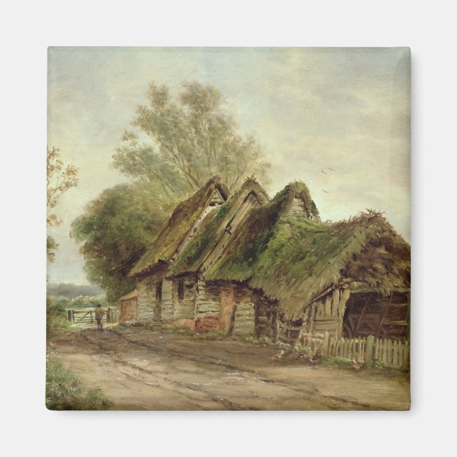 Aimant Granges à Flatford (huile sur toile) (Devant)