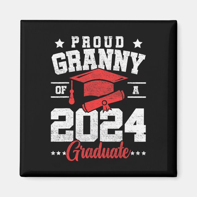 Aimant Granny D'Un Cl De 2024 Diplômé Supérieur Diplômé (Devant)